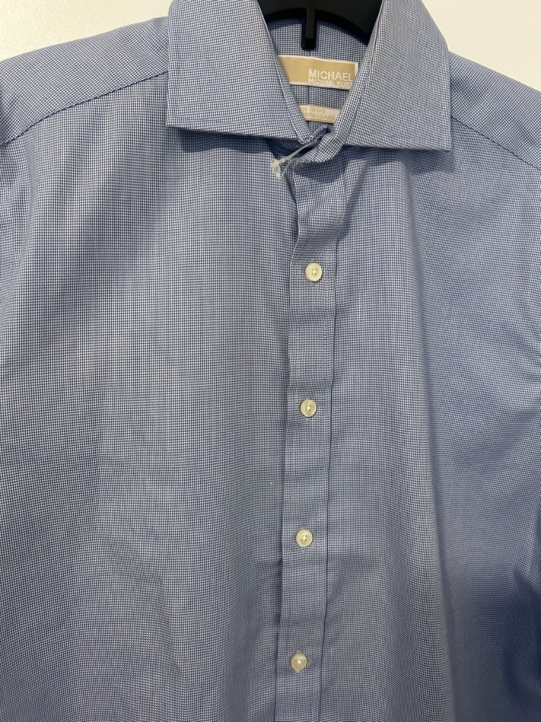 Michael Kors Men's Blue Non-Iron Dress Shirt - photo 4
