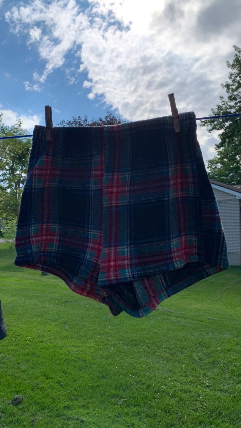 Plaid Fleece Sleep Shorts - Size Small ⚽️ - photo 2
