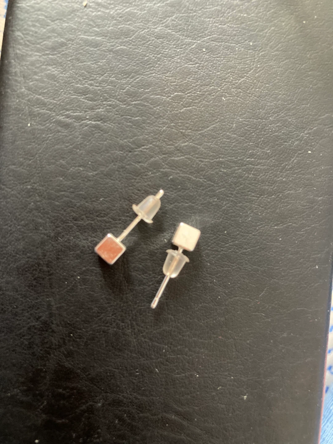 Square Silver 925 Stud Earrings⚽️