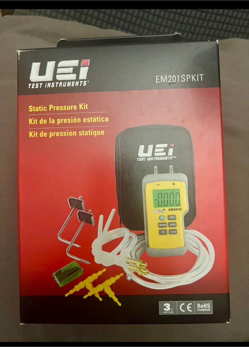 UEi Test Instruments EM201SPKIT Static Pressure Kit