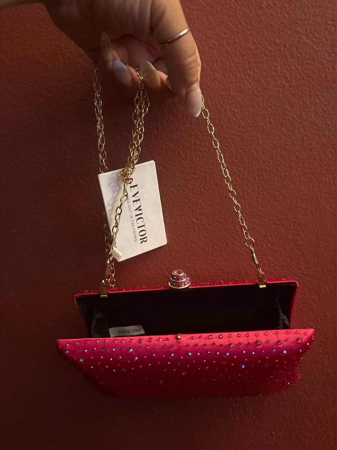 ⚽️ EVEVICTOR Rhinestone Clutch Evening Bag - photo 5