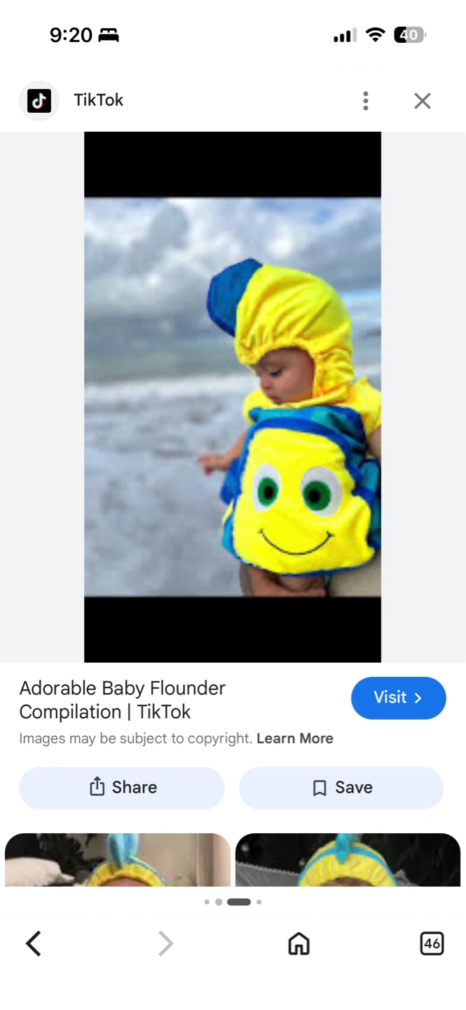 Flounder Costume for Kids 3-4 years old - photo 2