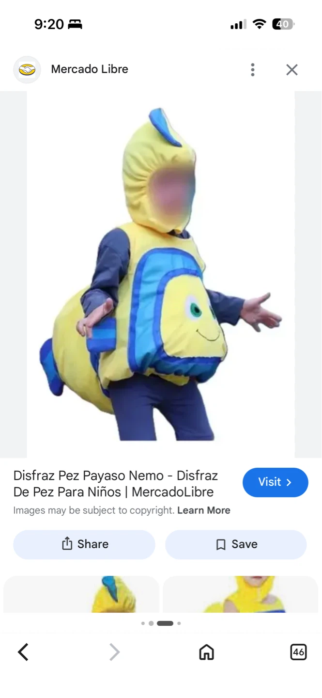 Flounder Costume for Kids 3-4 years old - photo 3