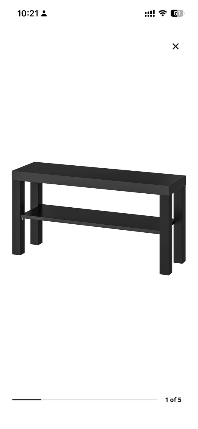 IKEA Kallax Console Table - Black