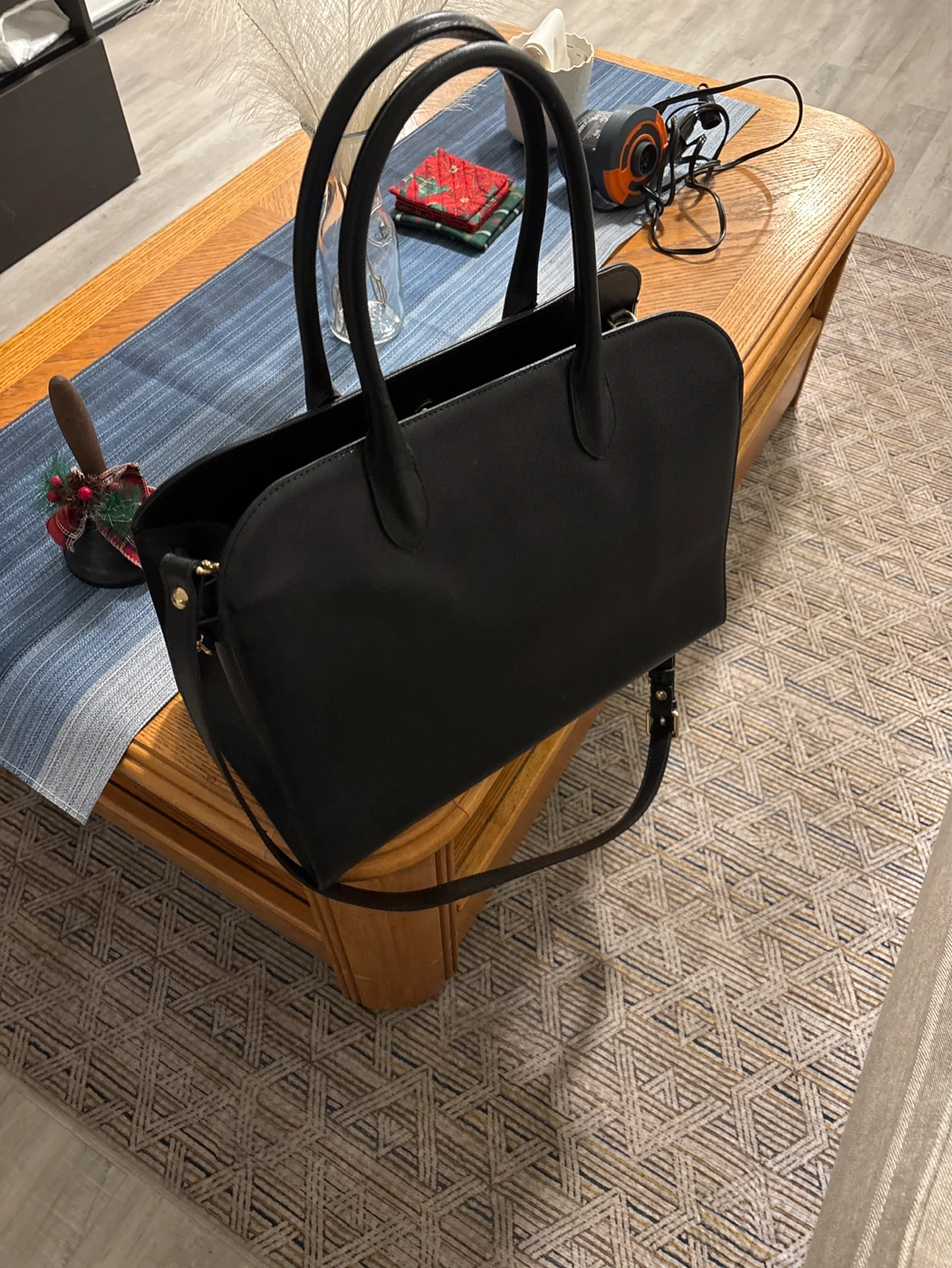 Black Tote Handbag