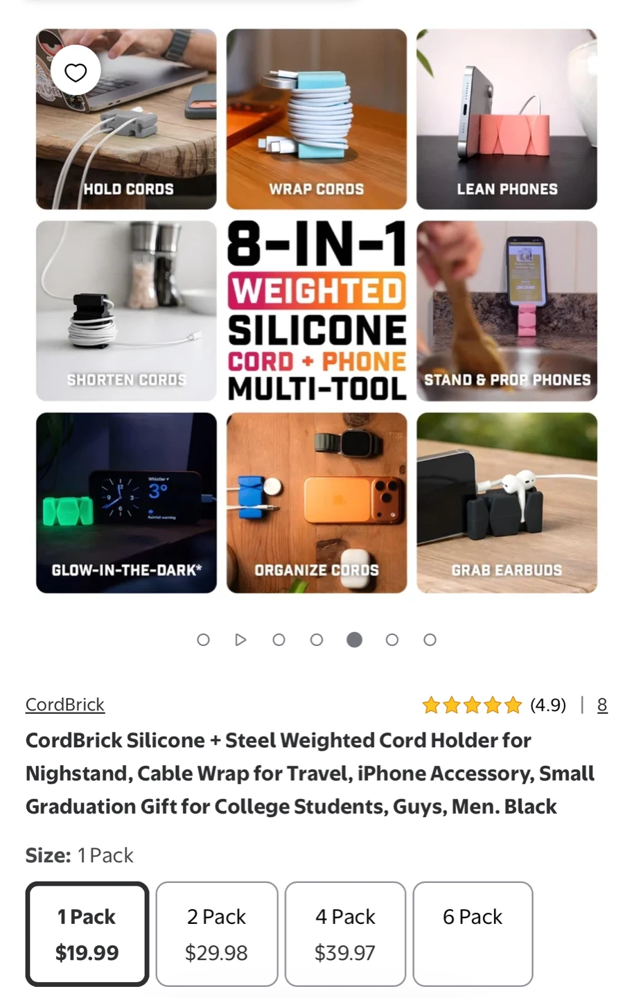 ⚽️CordBrick-STEEL WEIGHTED CORD HOLDER - photo 4