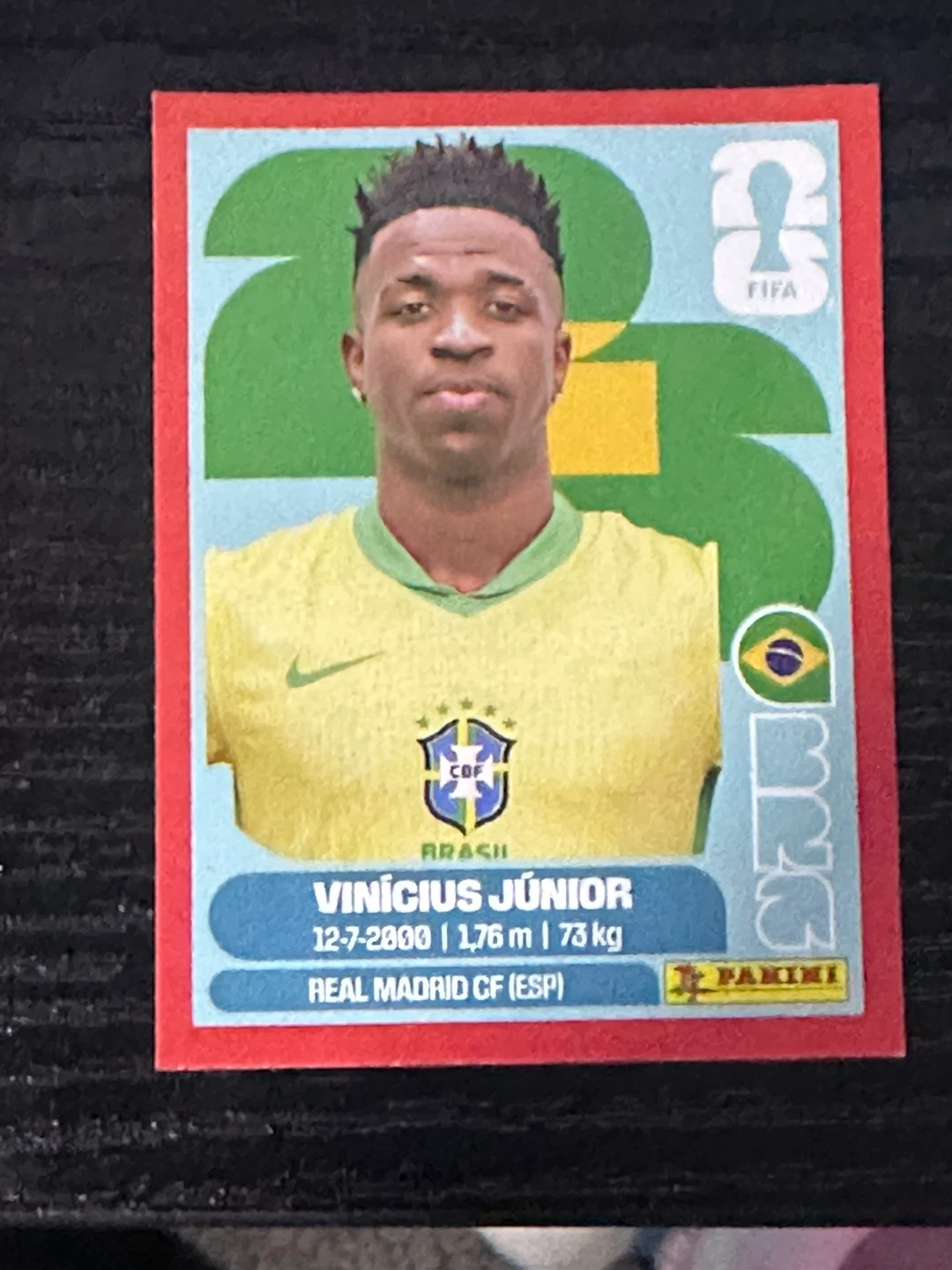 Panini FIFA Vinícius Júnior Soccer Sticker
