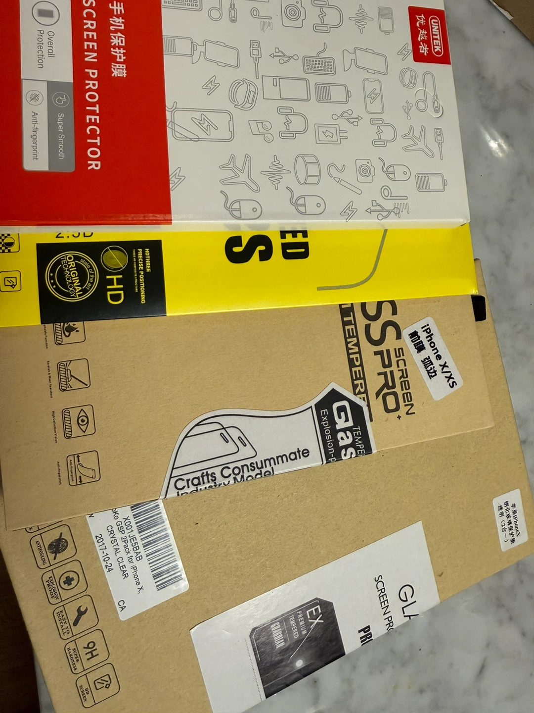 UNITEK Screen Protectors for iPhone X/XS