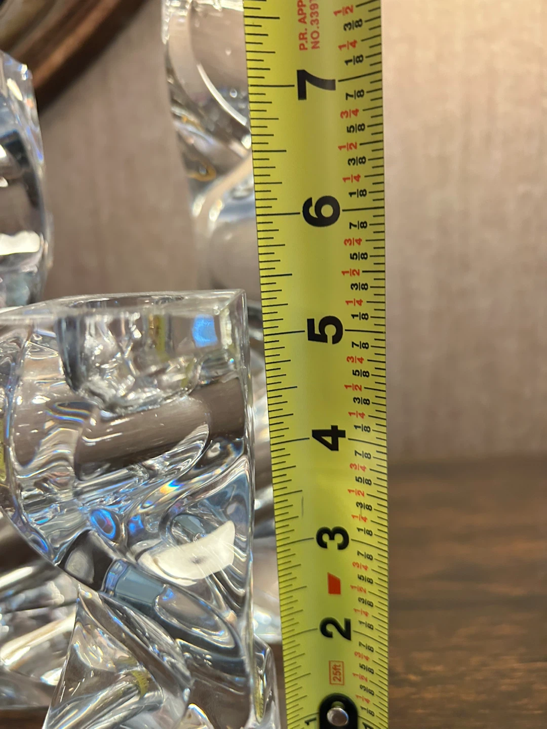Giftable 3 Rogaska Crystal ‘Cobra’ Candle Holders - photo 4