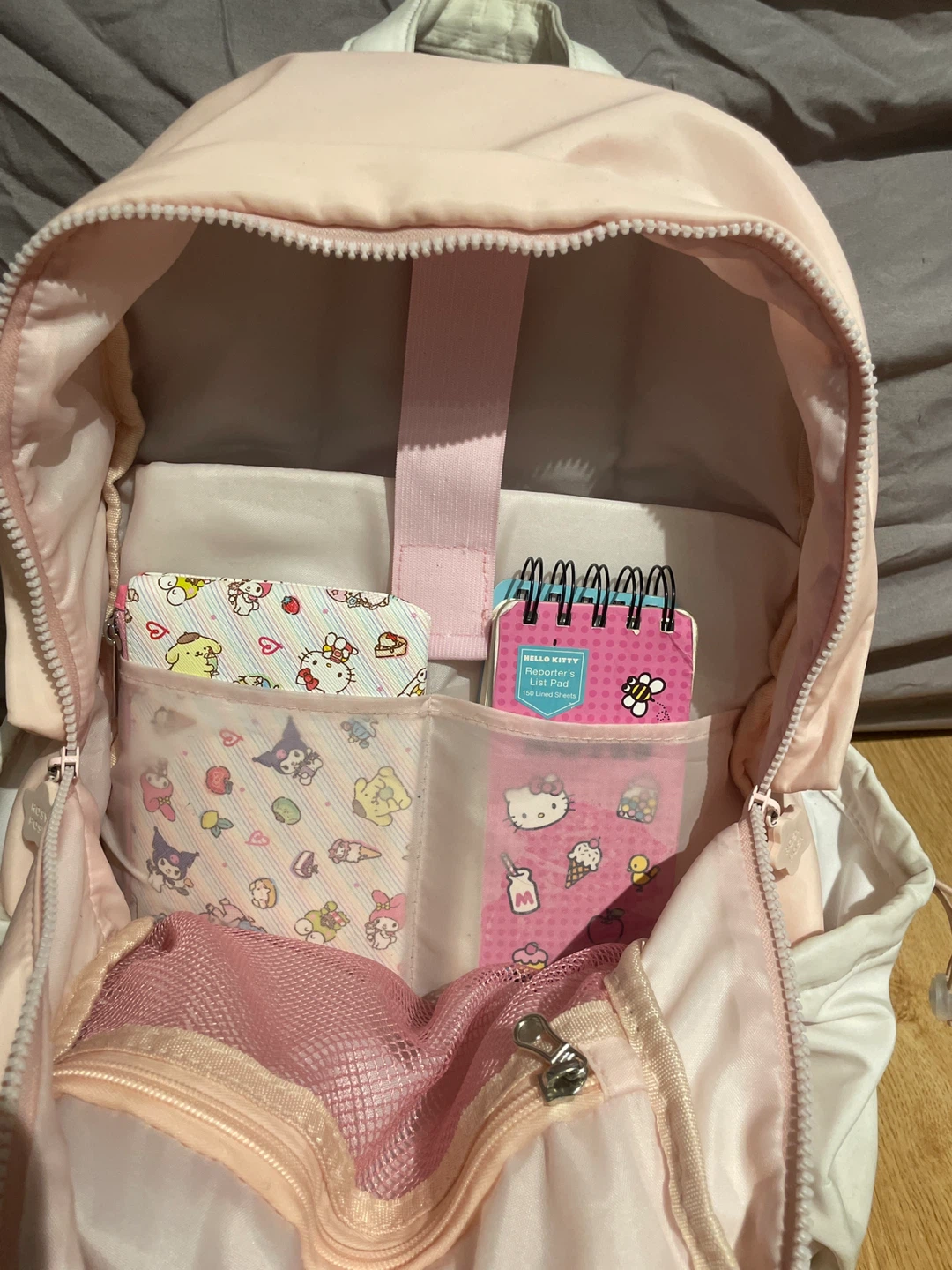 Rosyposy backpack & My Melody keychain Backpack Set with Pens - photo 5