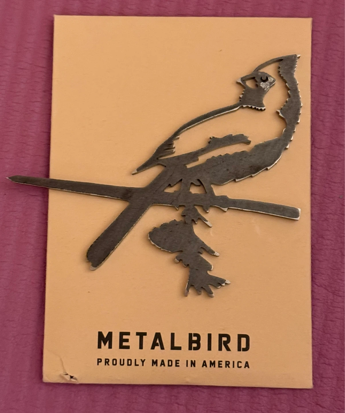 NEW⚽️MetalBird Cardinal Metal Art
