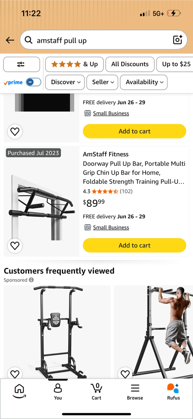 AmStaff Fitness Pull Up Bar with Bands - photo 4
