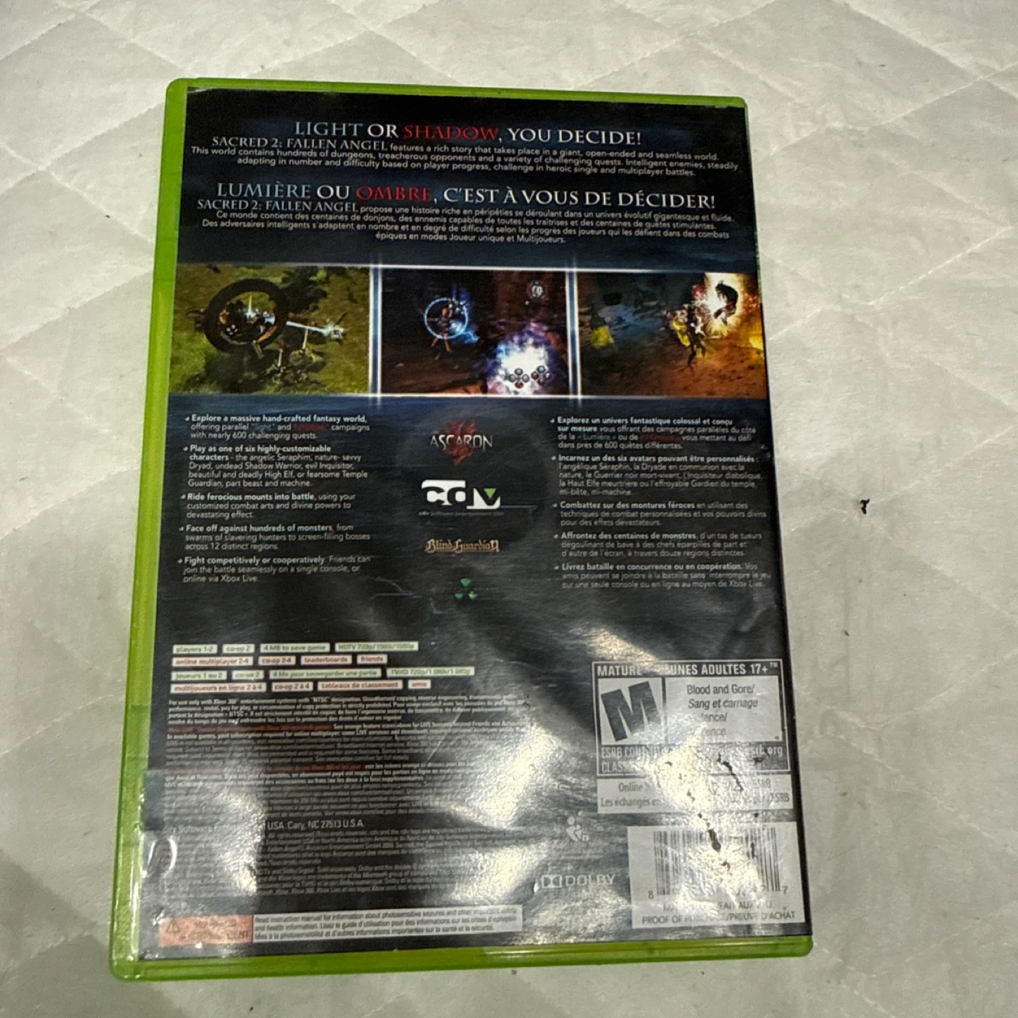 Xbox 360 Sacred 2 Fallen Angel Game - photo 4