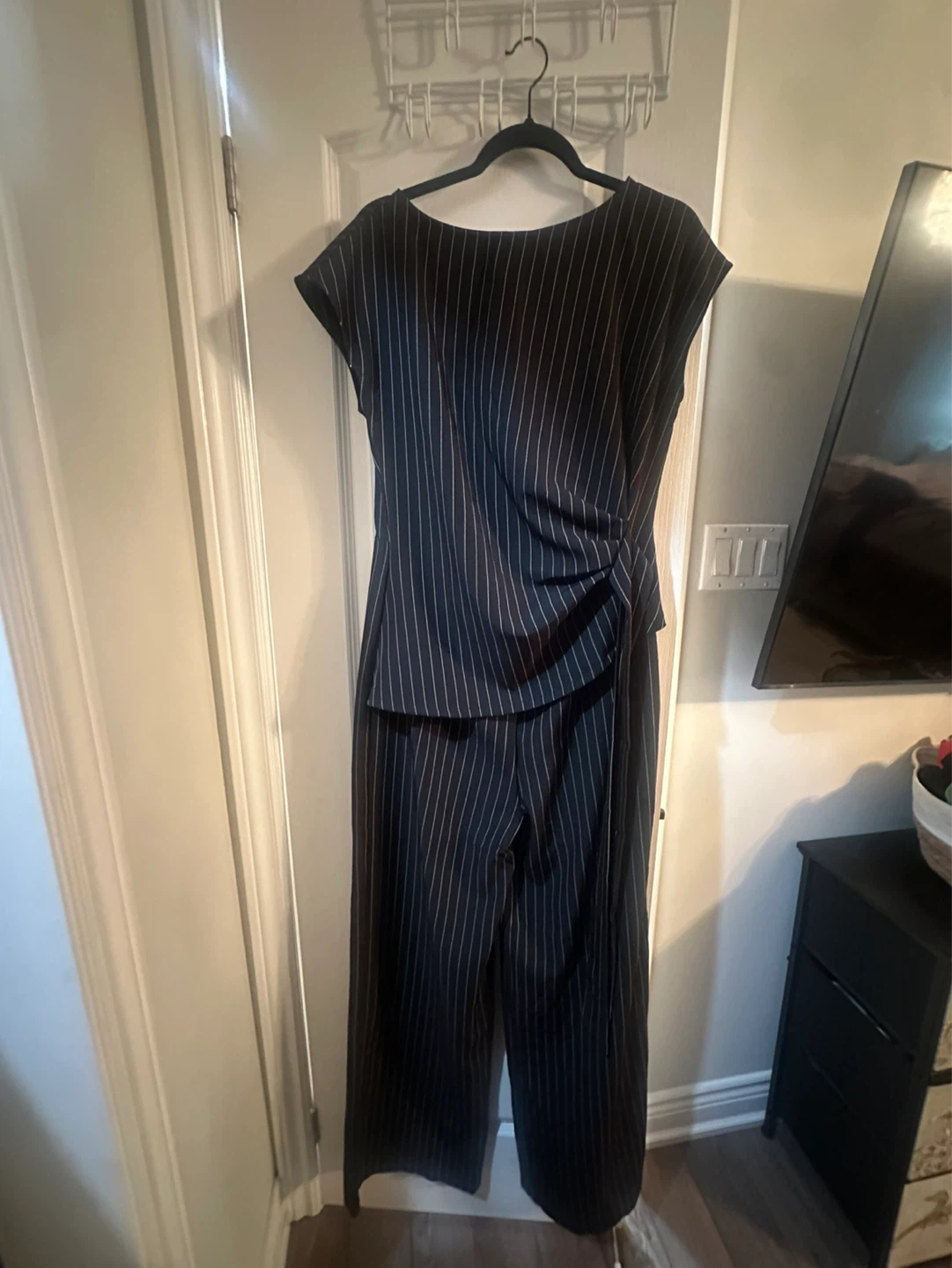 Fashion Nova Black Pinstripe Jumpsuit - photo 4