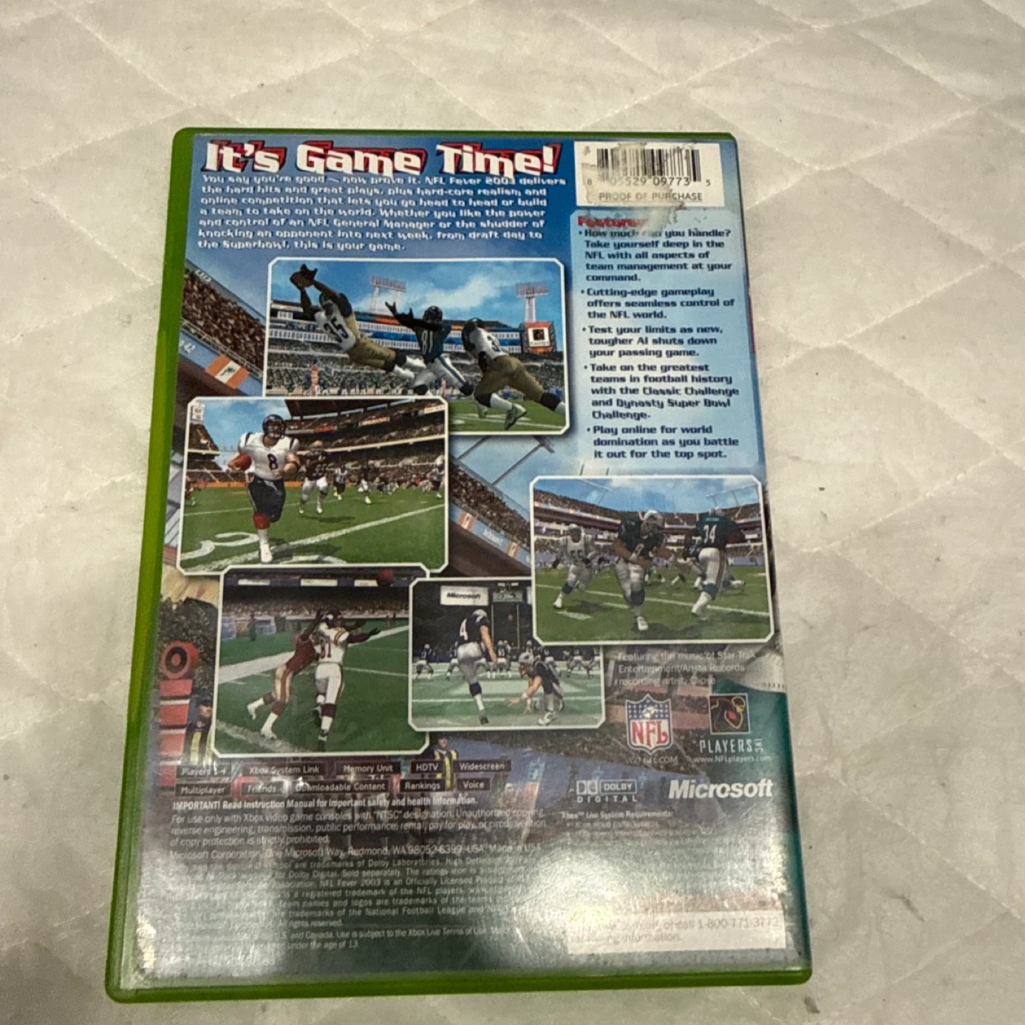 NFL Fever 2003 Xbox Video Game - photo 4