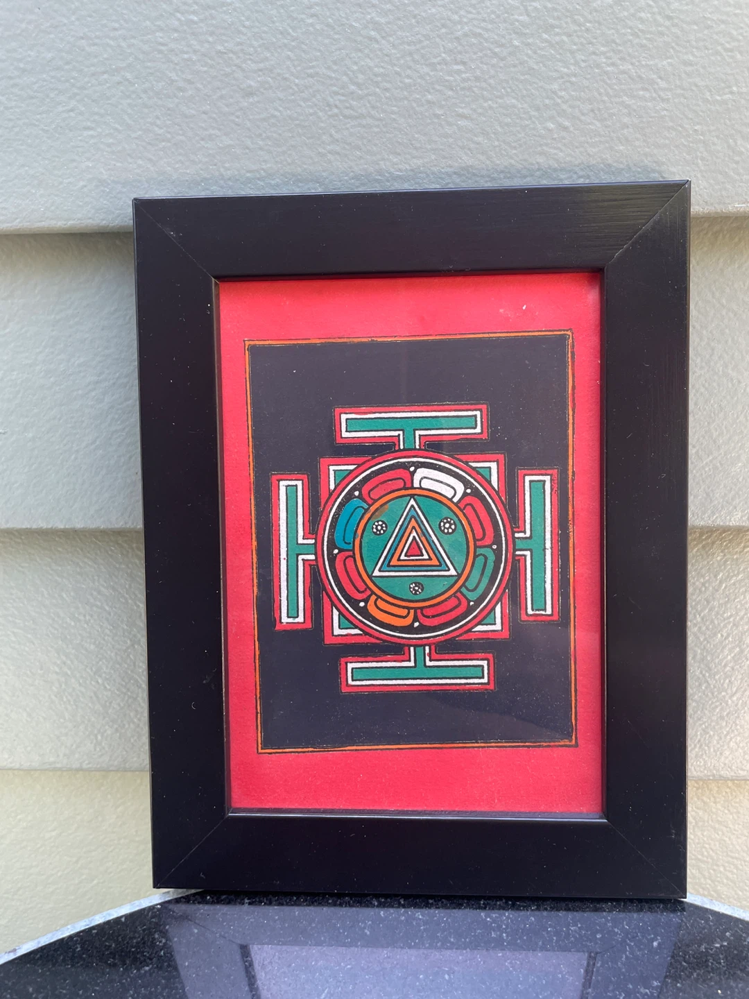 Nepal Kali Yantra Sacred Geometry Meditation Folk Art - photo 2