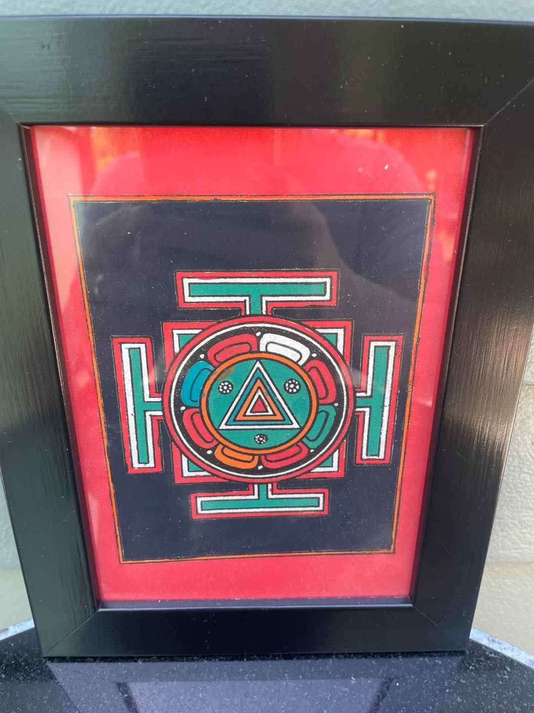 Nepal Kali Yantra Sacred Geometry Meditation Folk Art - photo 5