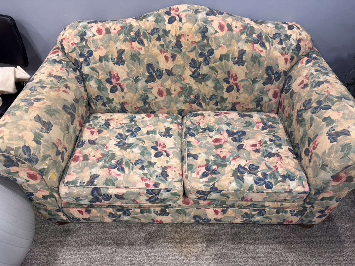 Floral vintage Loveseat Sofa - photo 2