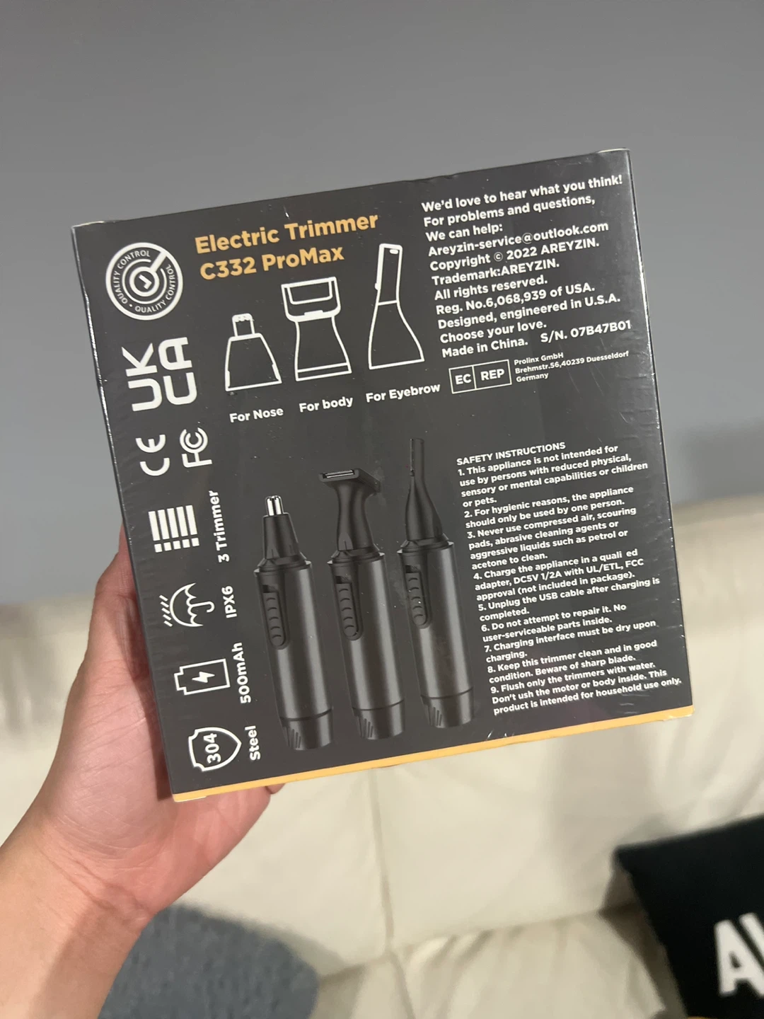 Electric Nose & Ear Hair Trimmer ⚽️ - photo 2