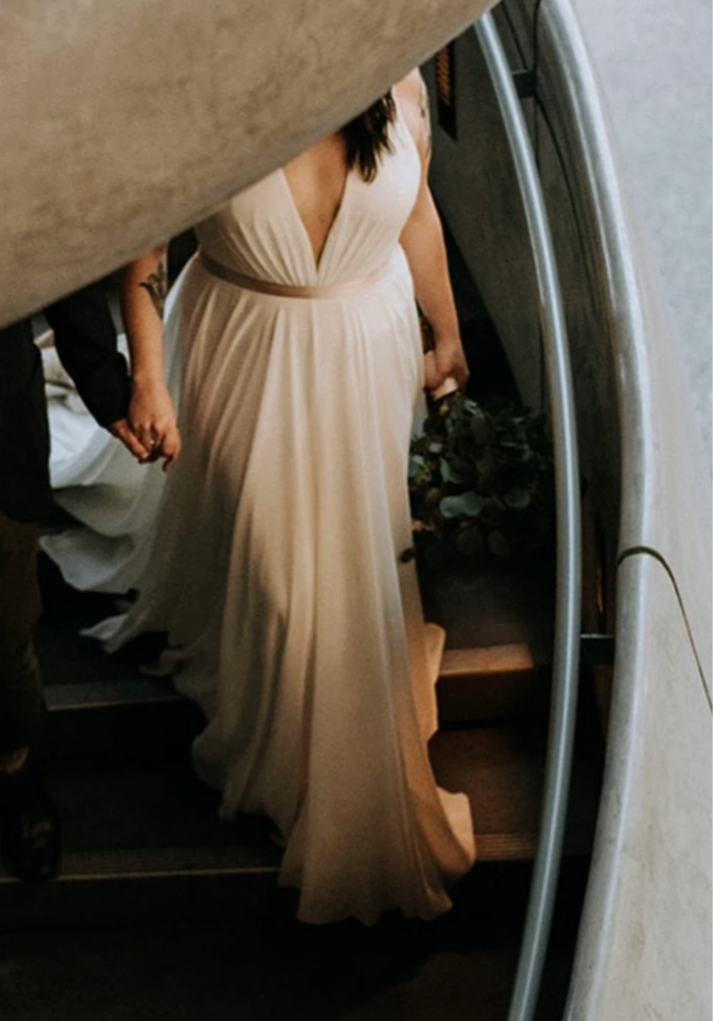 BHLDN Jenny Yoo Conrad wedding gown size 12-14