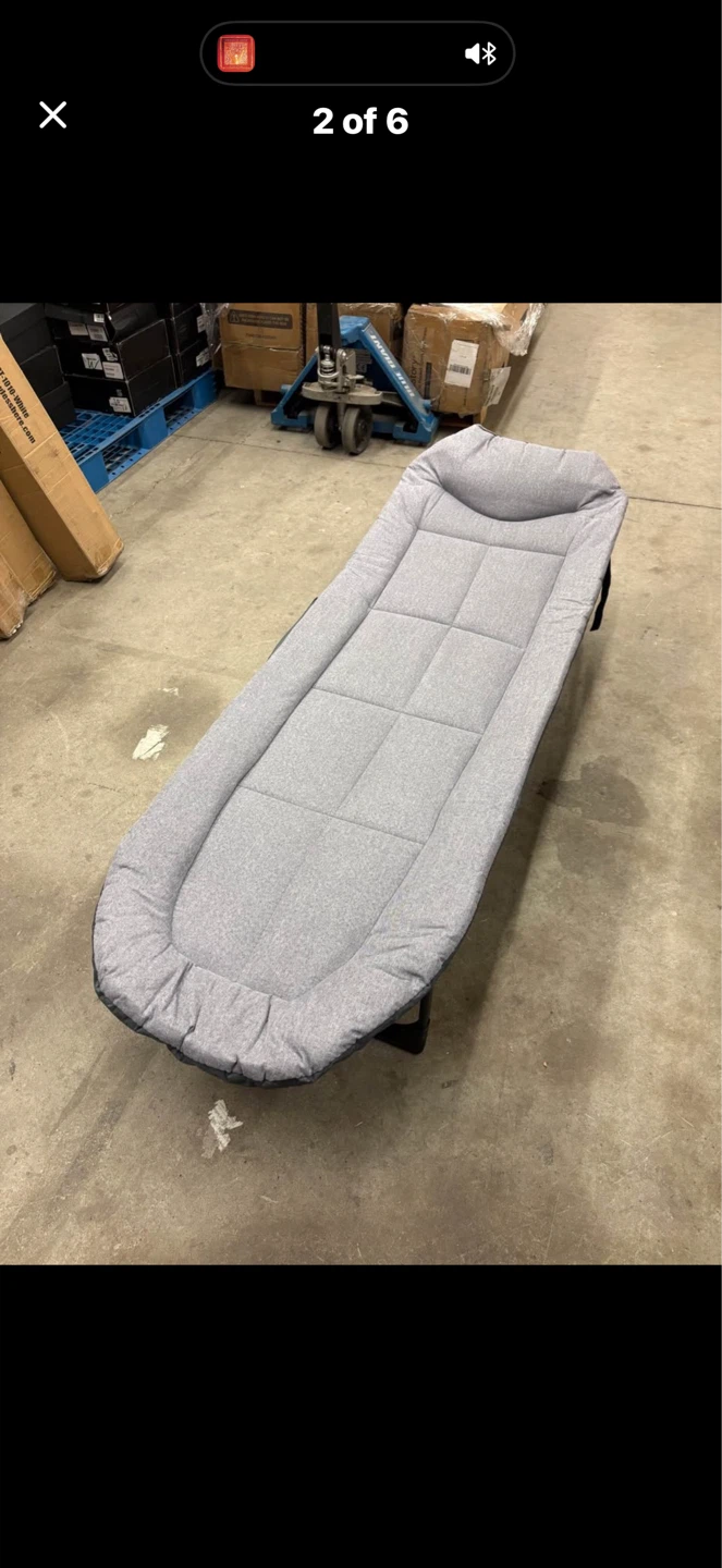 Grey Padded Lounger Chair - photo 2