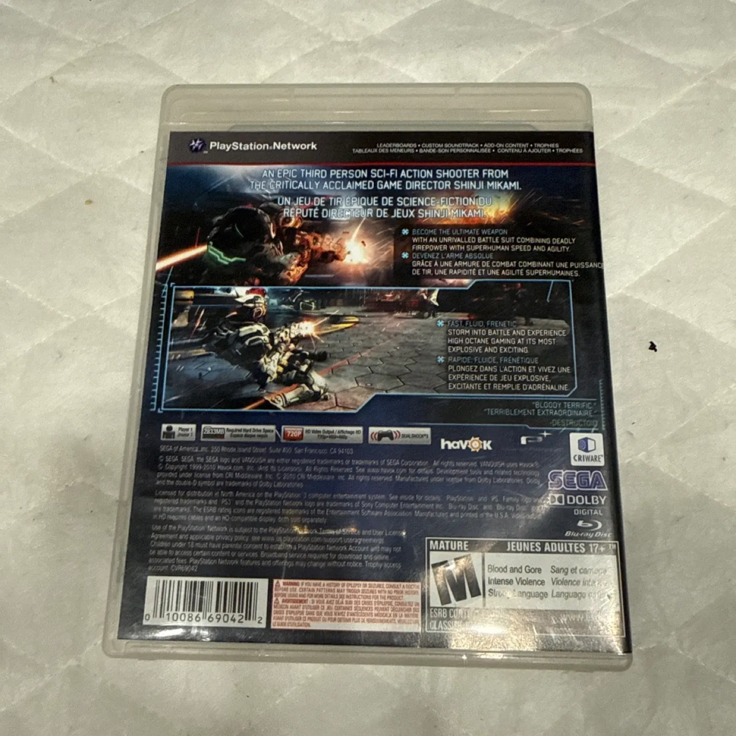 Vanquish PS3 Game - photo 3