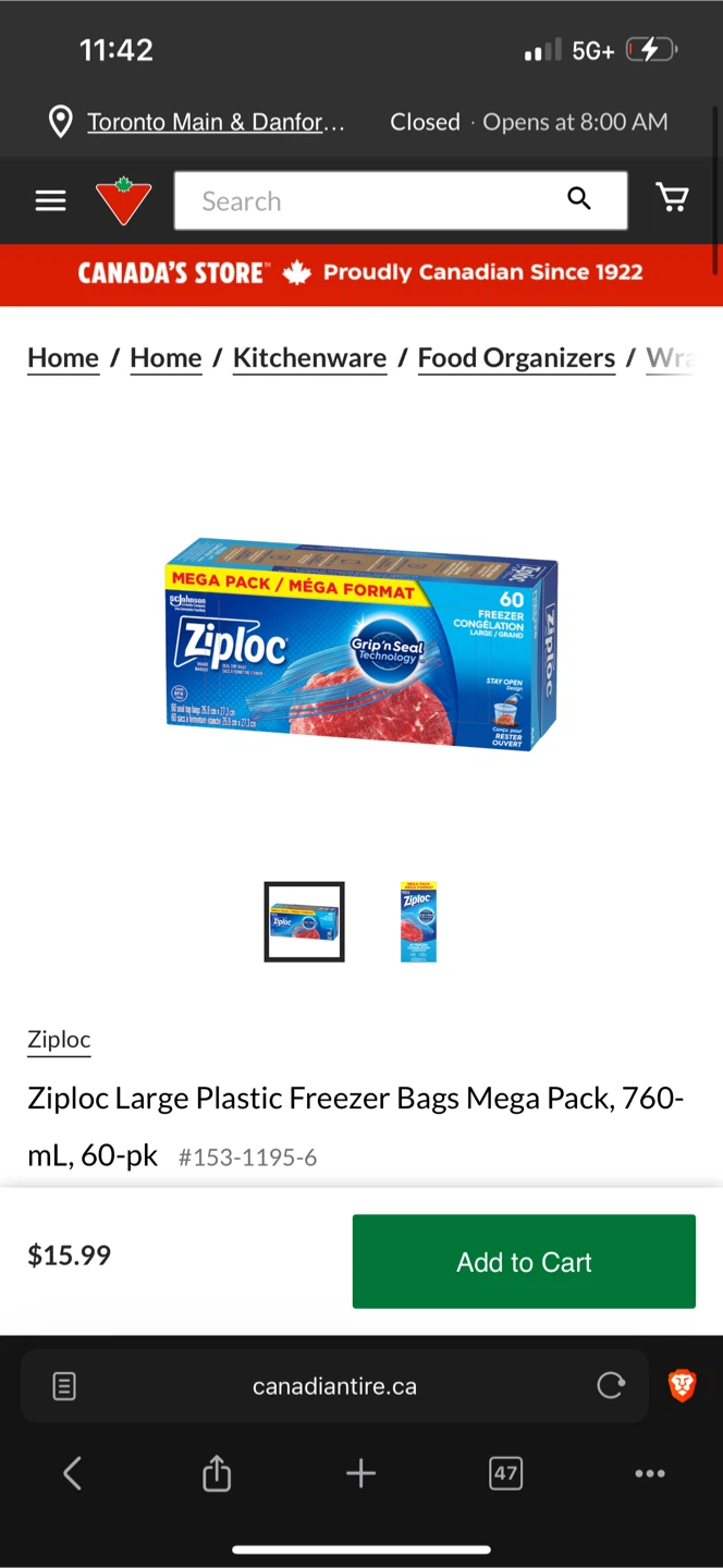 Ziploc Large Freezer Bags - 50 Count - photo 3