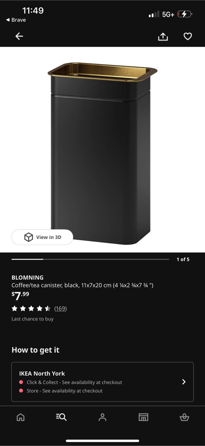 IKEA BLOMNING Coffee/tea canisters, container - photo 4