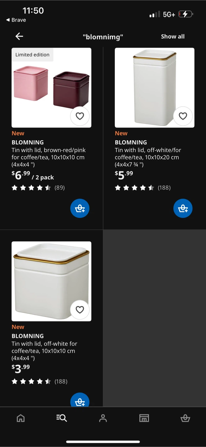 IKEA BLOMNING Coffee/tea canisters, container - photo 5