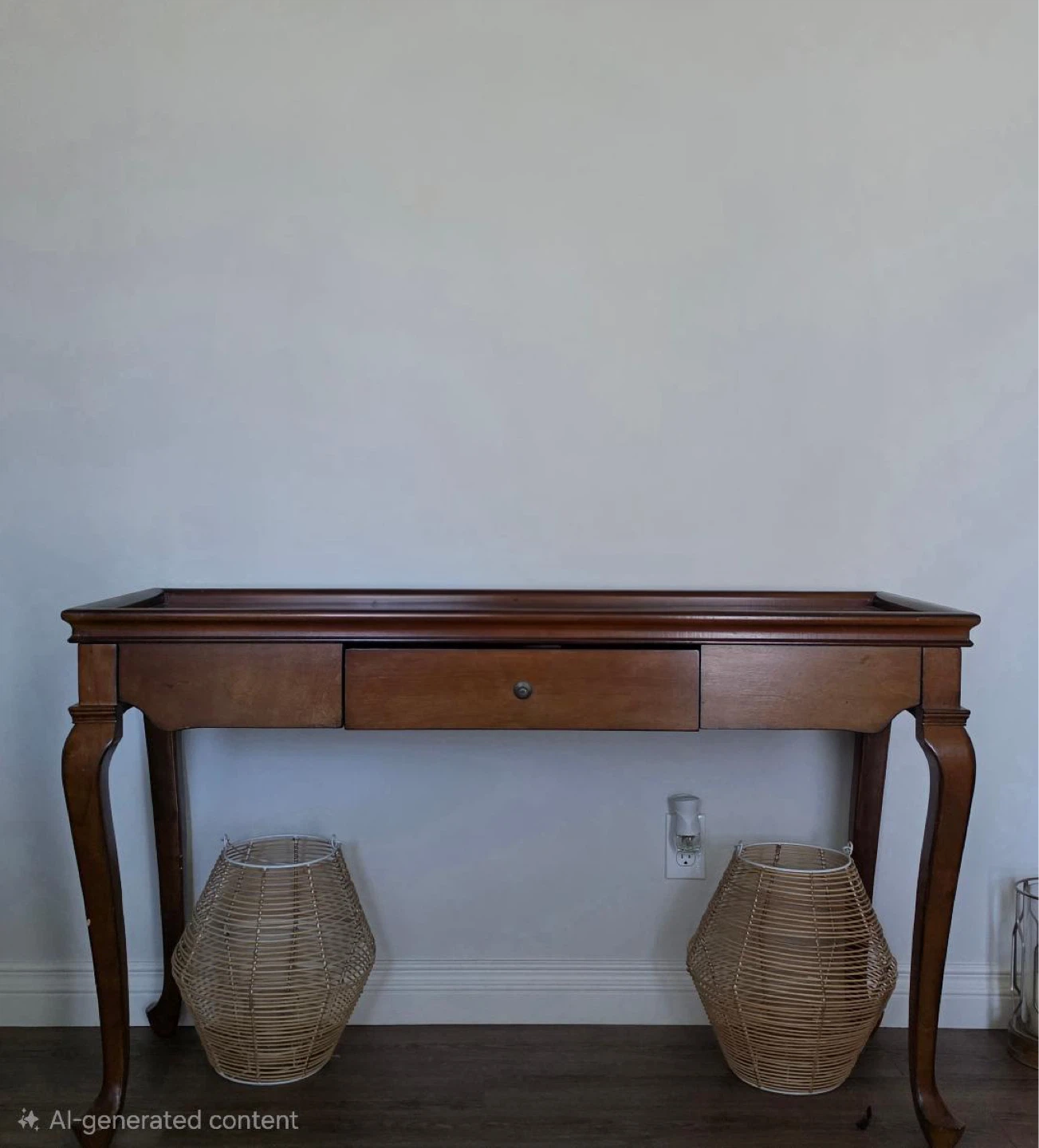 Elegant Console Table & Decorative Mirror - photo 3