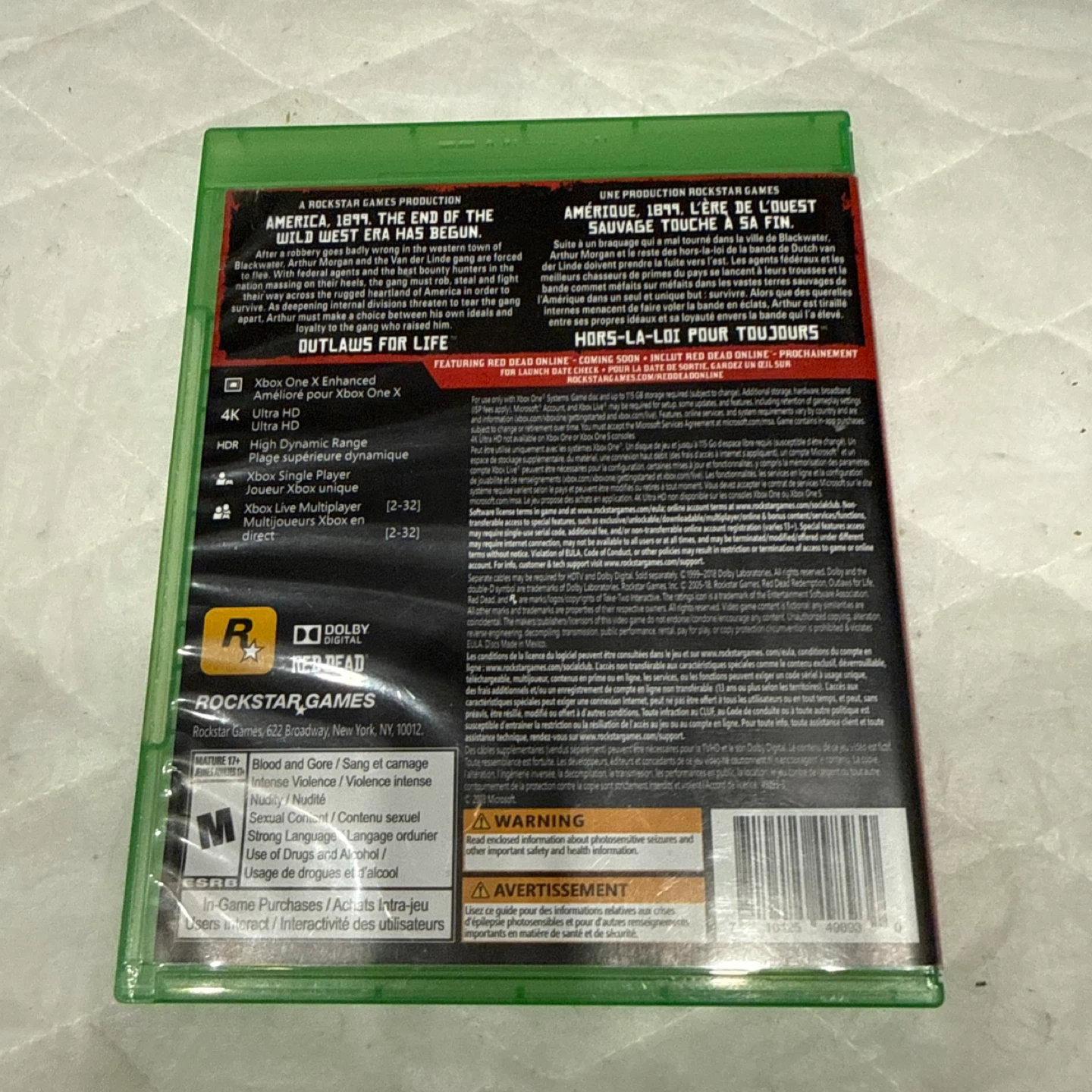 Red Dead Redemption 2 Xbox One Game - photo 3