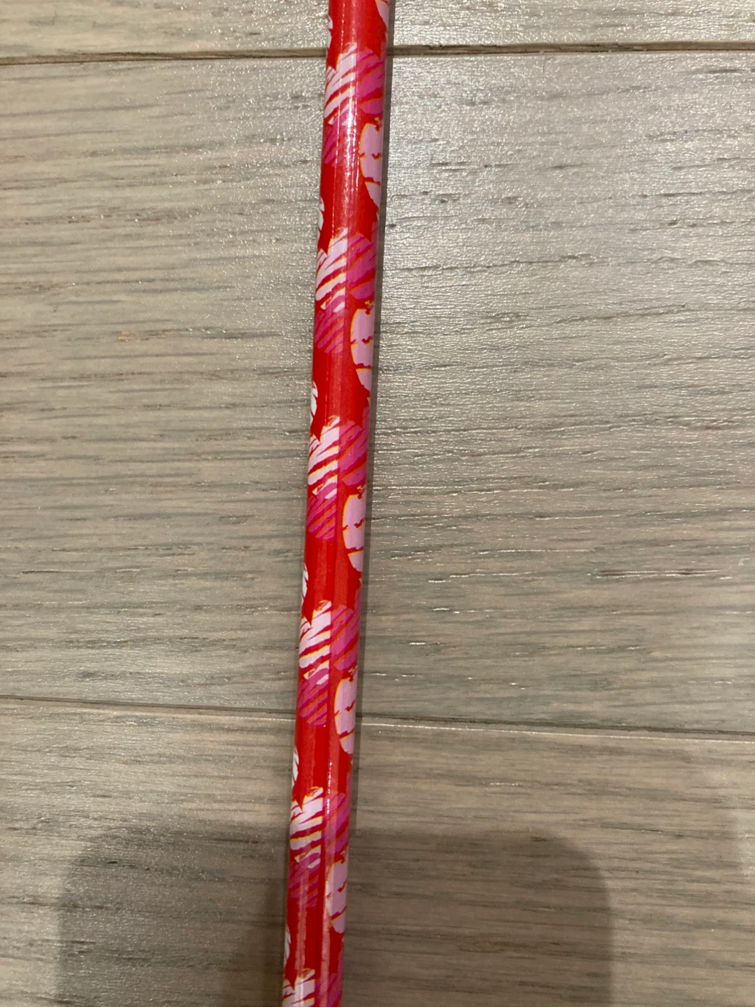 ⚽️Red heart patterned pencil - photo 2