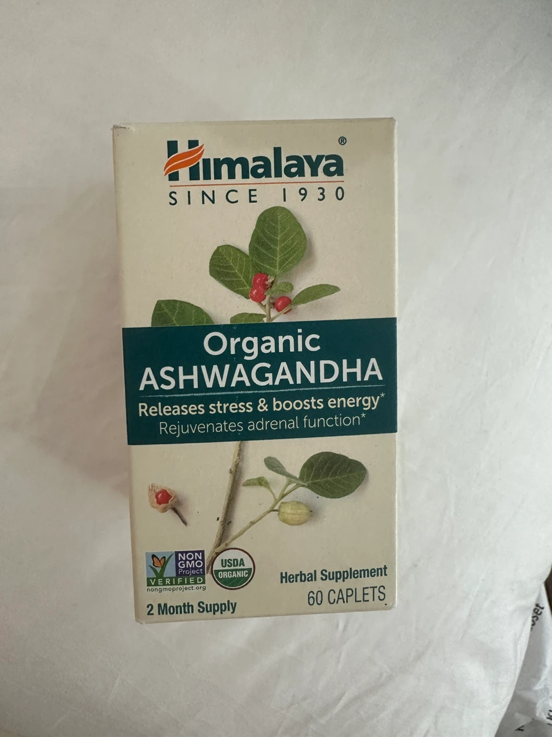Himalaya ⚽️Organic Ashwagandha Herbal Supplement - 60 Caplets