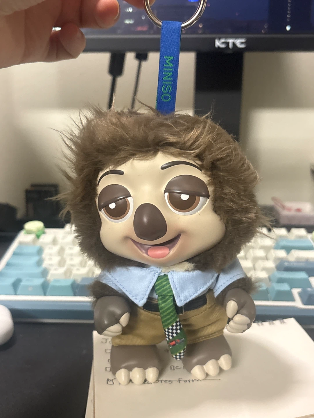 Zootopia Sloth Plush Keychain