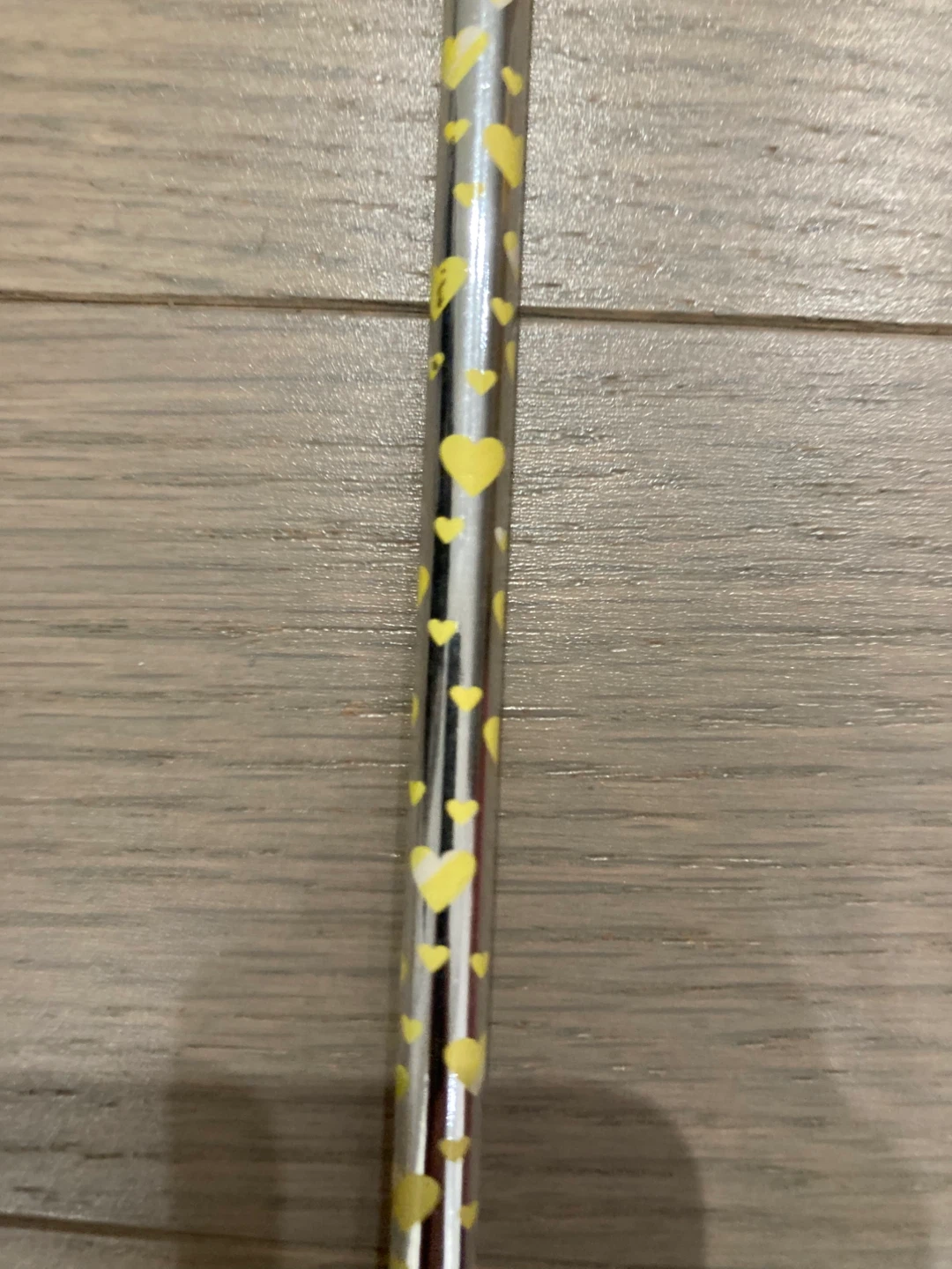 ⚽️silver pencil with Yellow Hearts - photo 2