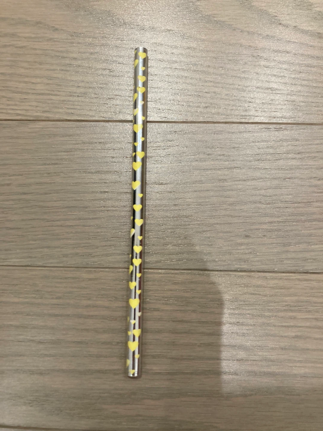 ⚽️silver pencil with Yellow Hearts