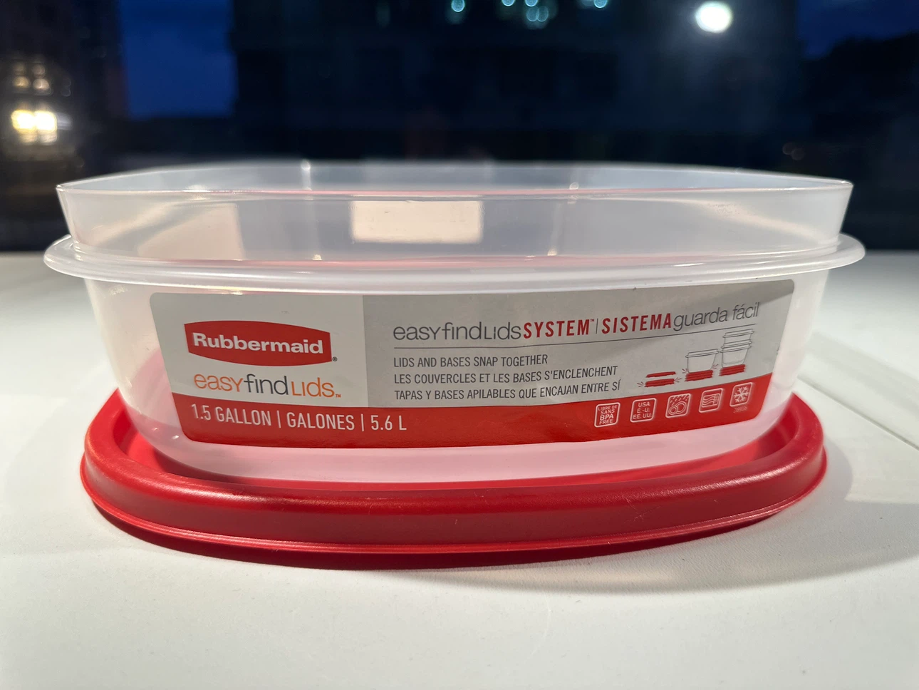Rubbermaid 1.5 Gallon Food Storage Container with Lid - photo 2