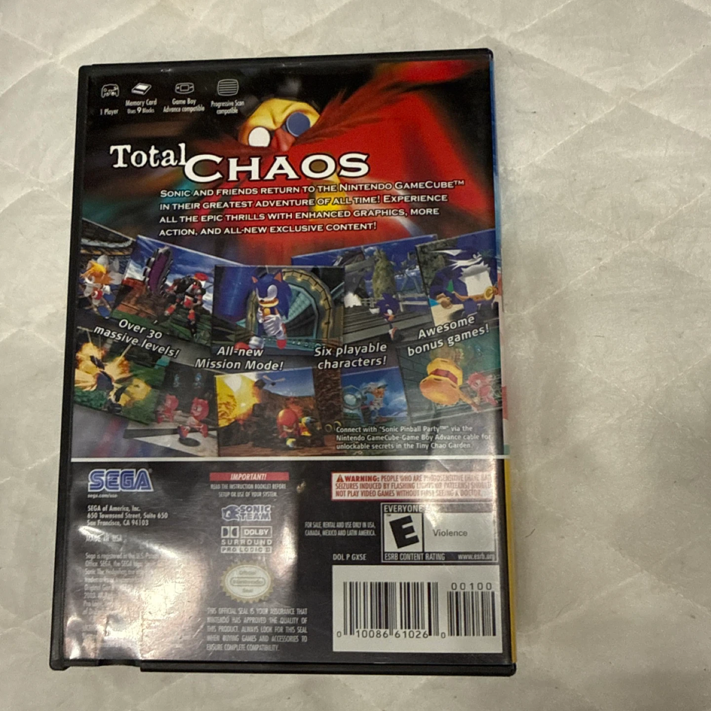 Sonic DX Adventure Director's Cut Nintendo GameCube Game - photo 3