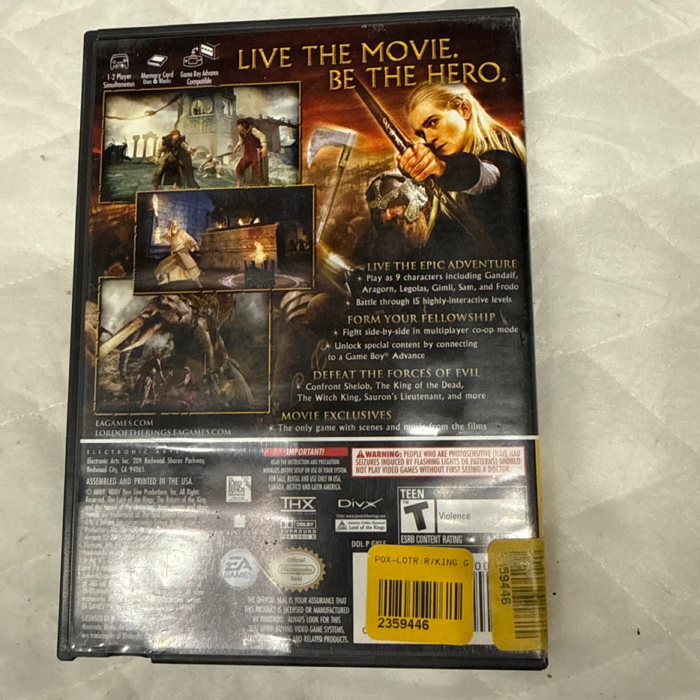 The Return of the King Nintendo GameCube Game - photo 3