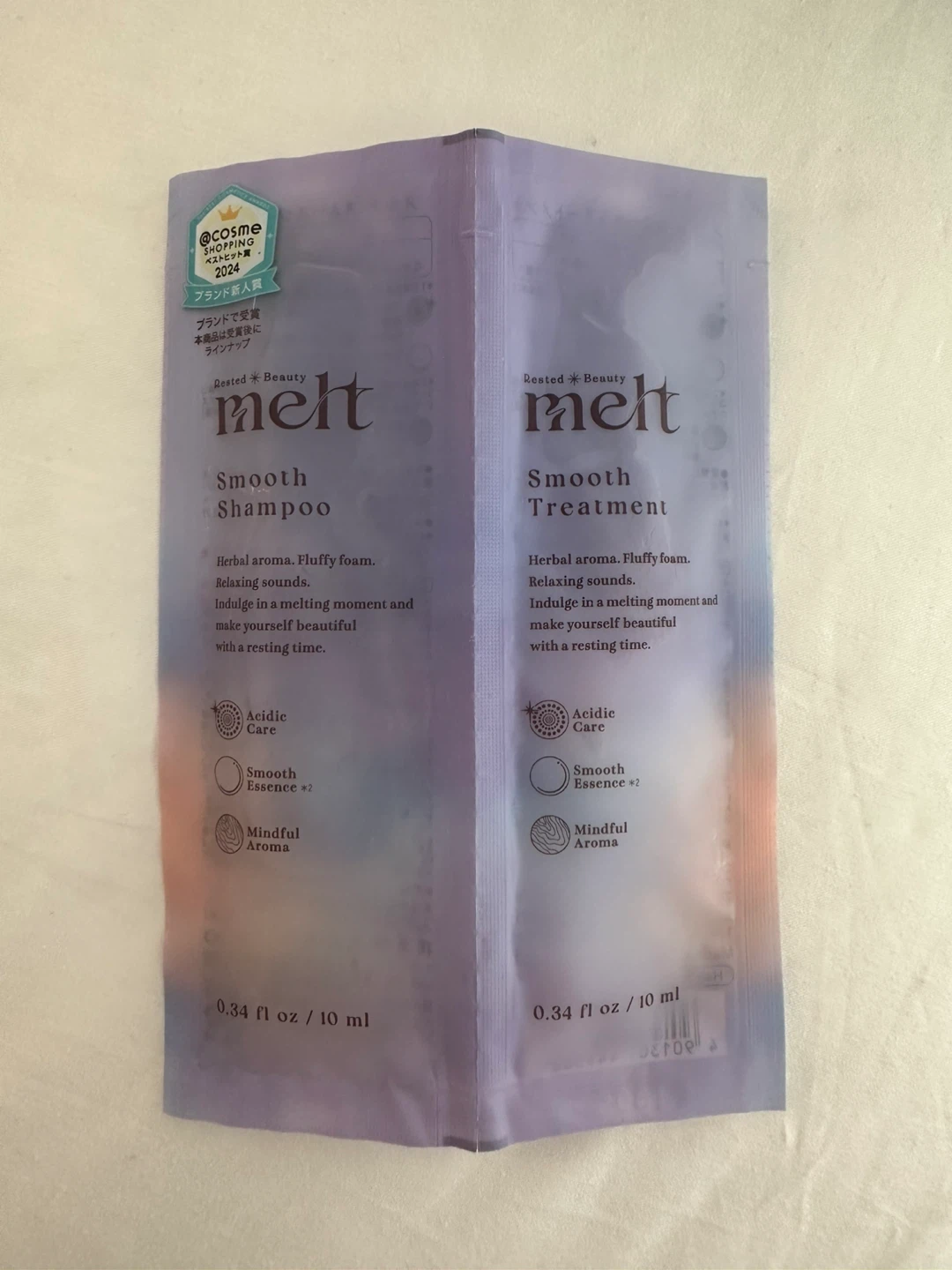 Melt ⚽️Rested Beauty Smooth Shampoo & Treatment Sample (10ml)