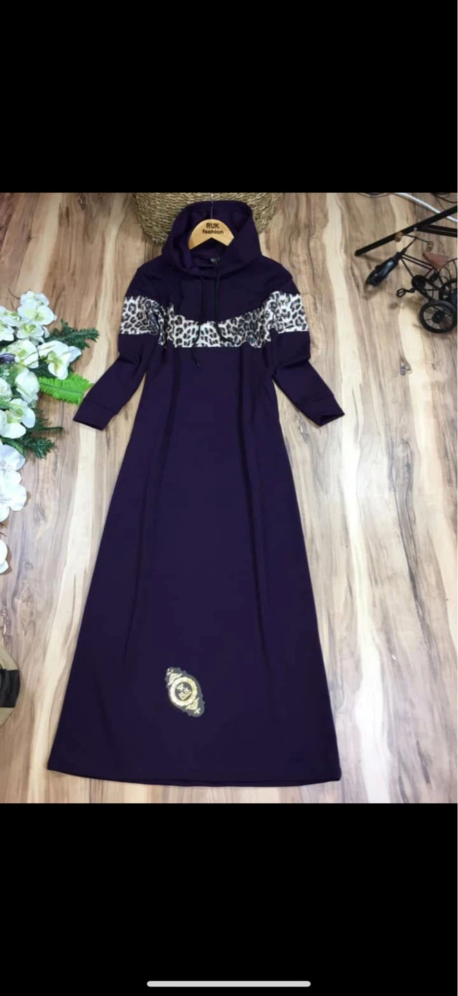 Purple Modest Maxi  Dress