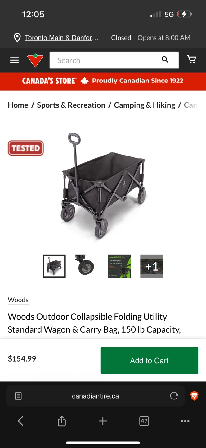 Woods Outdoor Collapsible Folding Utility Wagon - photo 5