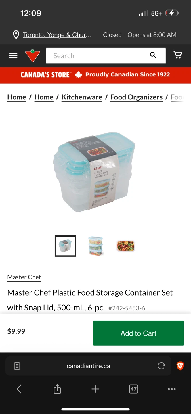 Master Chef Plastic Food Storage Container Set - photo 4