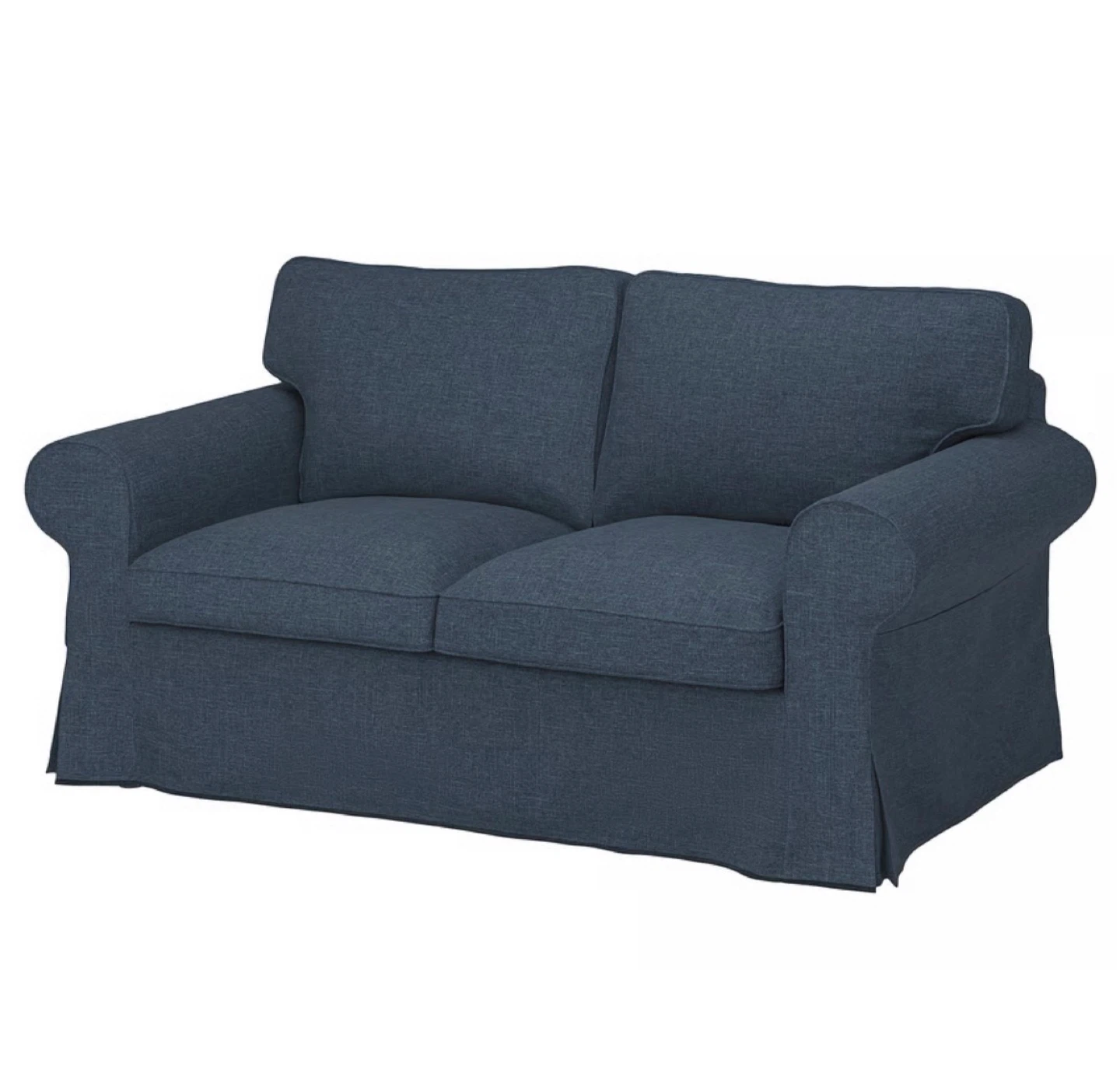 Dark grey IKEA love seat slip cover
