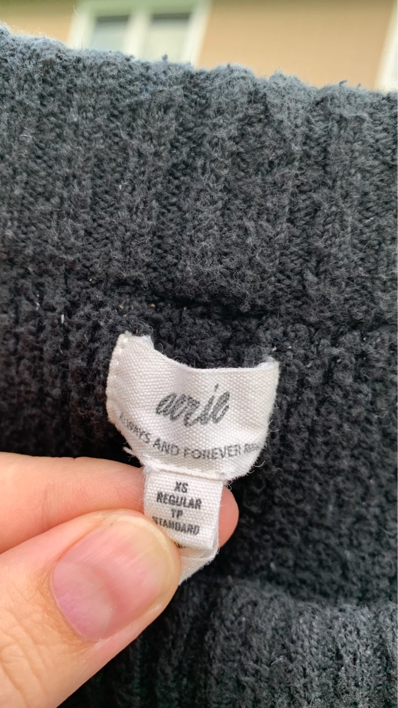 Aerie Black Knit Jogger Pants - Size XS ⚽️ - photo 3