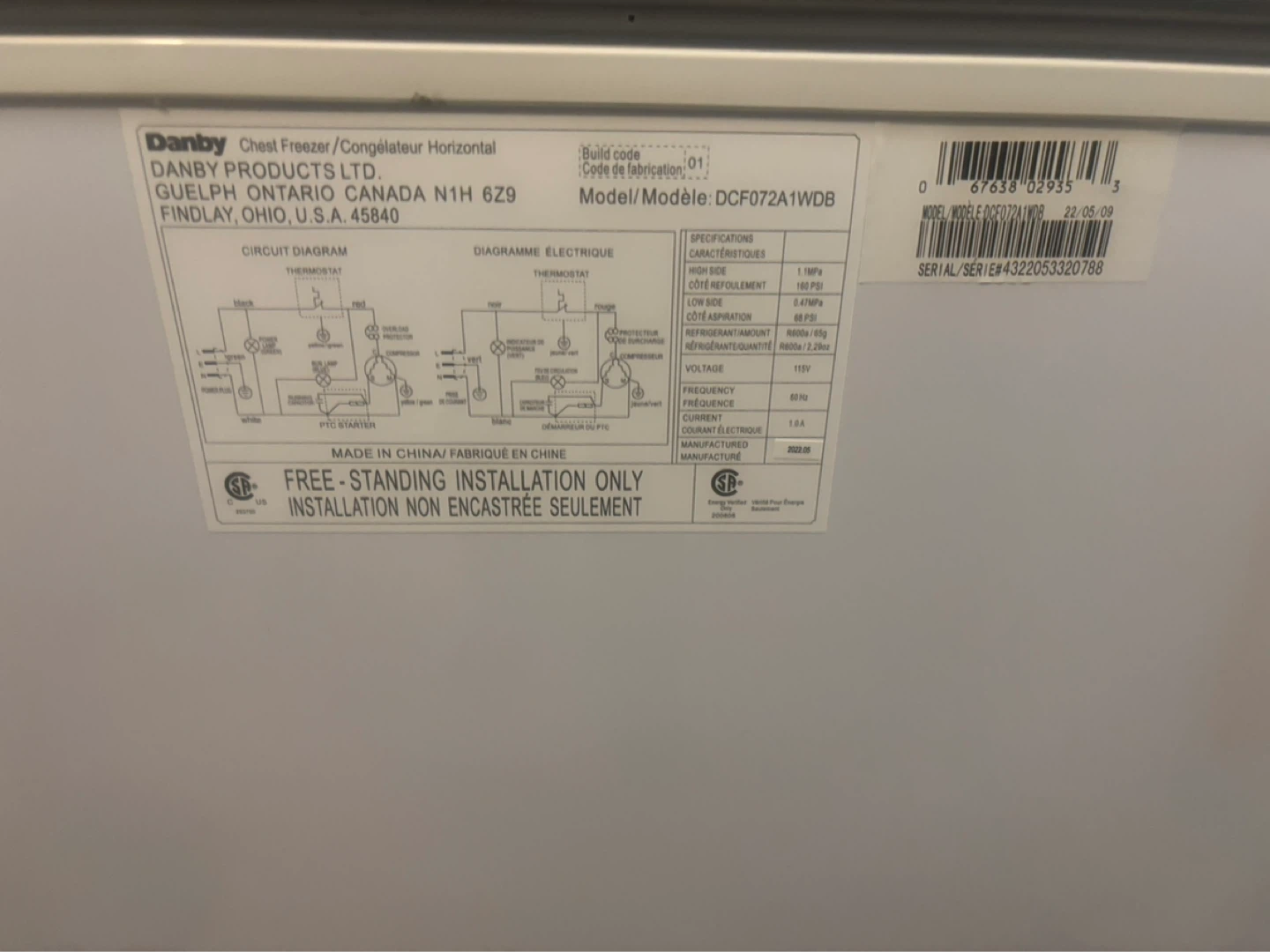 Danby Diplomat Chest Freezer - photo 2