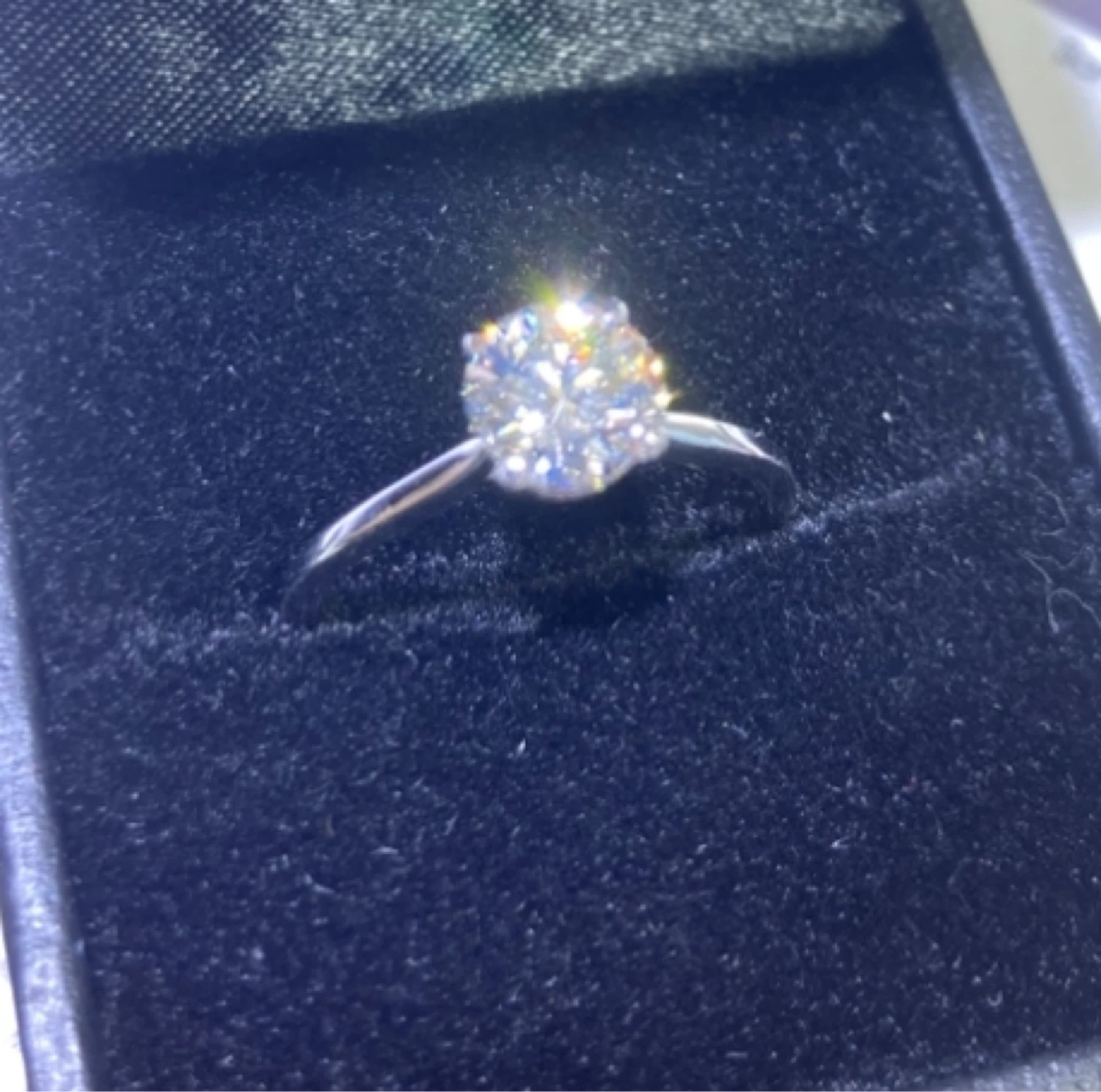 1carat lab Diamond engagement ring⚽️
