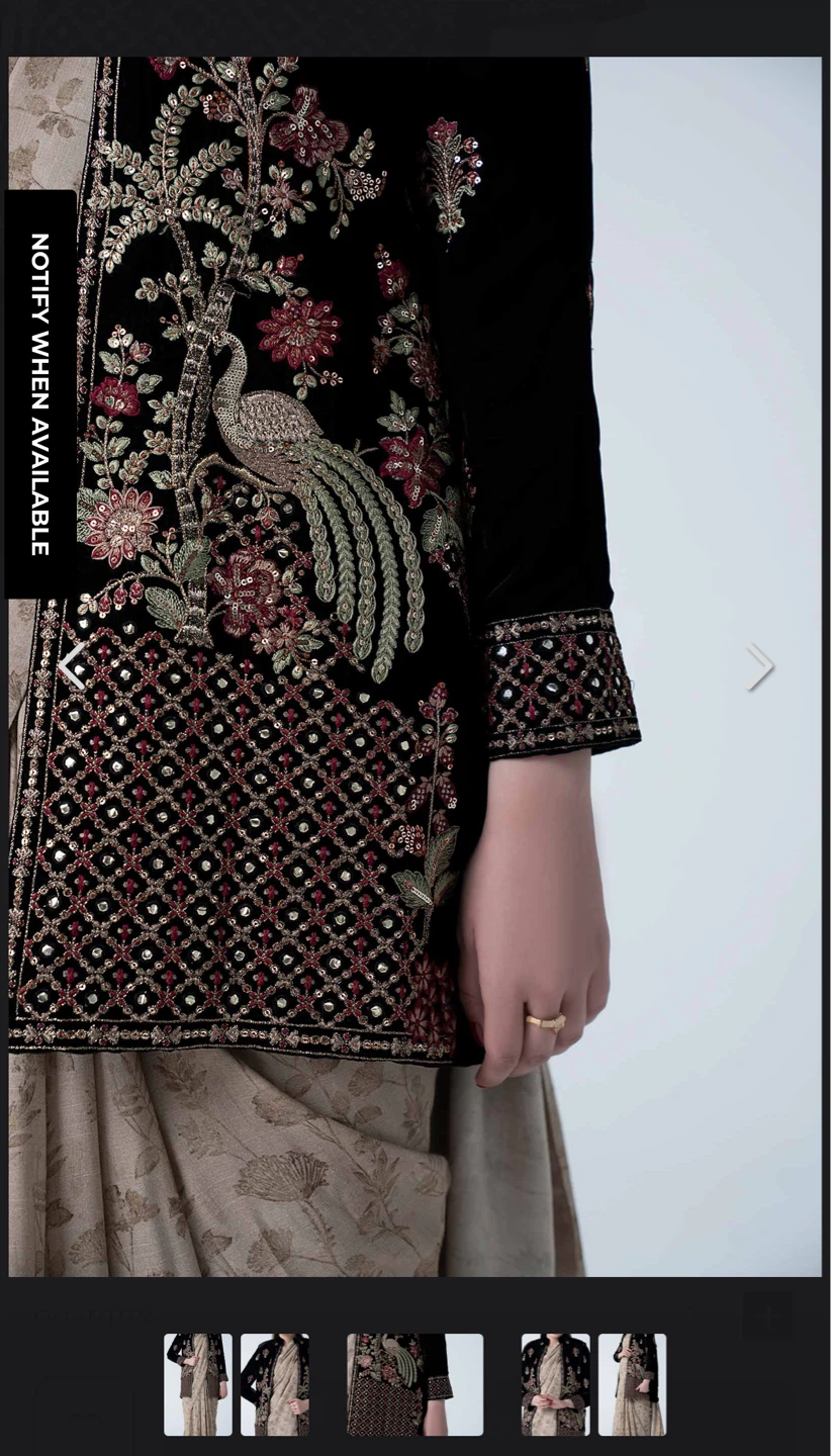 MARIA.B. Embroidered Velvet Jacket sarre - photo 3