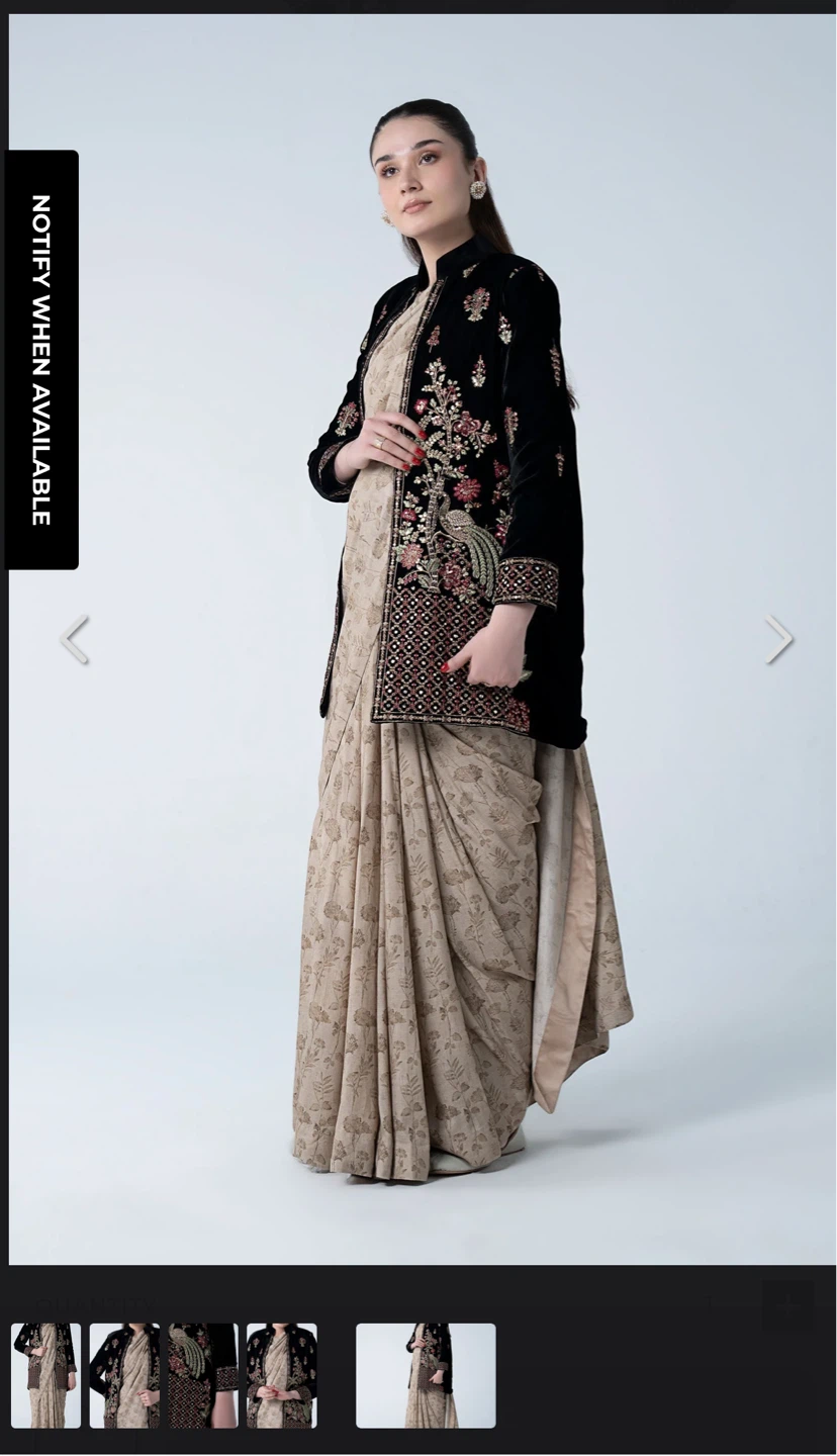 MARIA.B. Embroidered Velvet Jacket sarre - photo 4
