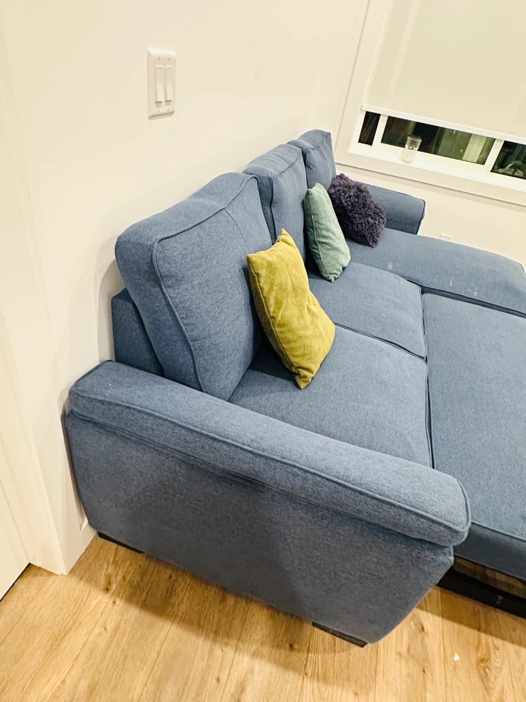Blue Sectional Sofa with Storage - photo 5